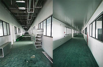 5月14日，志遠(yuǎn)凈化工程項(xiàng)目傳回的新鄉(xiāng)市弘力電源電子無(wú)塵車(chē)間建設(shè)進(jìn)度